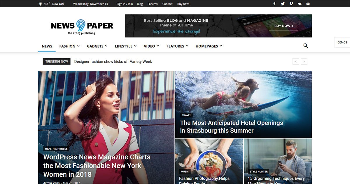 Newspaper WordPress Theme