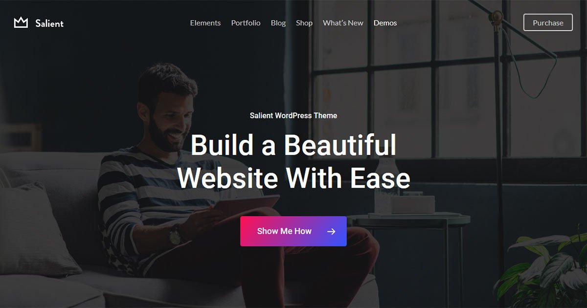 Salient WordPress Theme