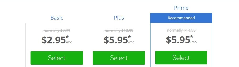 Bluehost Shared Web Hosting