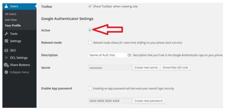 Add Two-Factor Authentication In WordPress Step 1
