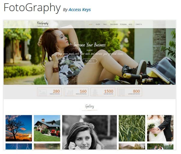 FotoGraphy WordPress Theme