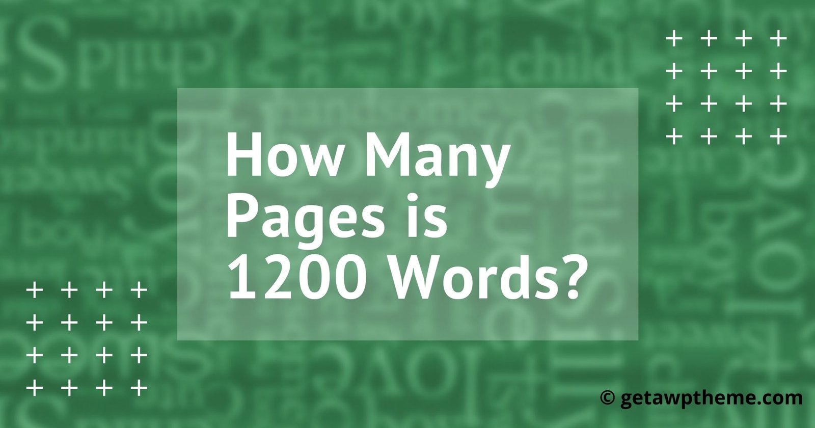 How Many Pages is 1200 Words